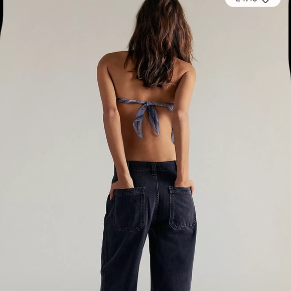 Free People We The Free Palmer Cuffed Jeans Size 30 - Picture 4 of 9